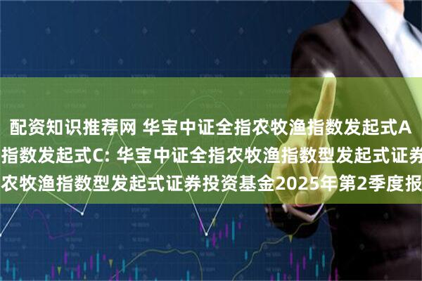 配资知识推荐网 华宝中证全指农牧渔指数发起式A,华宝中证全指农牧渔指数发起式C: 华宝中证全指农牧渔指数型发起式证券投资基金2025年第2季度报告