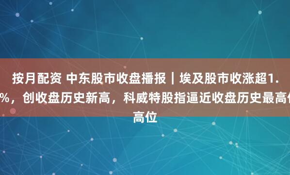 按月配资 中东股市收盘播报｜埃及股市收涨超1.8%，创收盘历史新高，科威特股指逼近收盘历史最高位